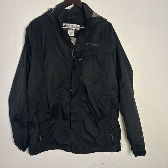 Columbia Omni-Tech 2-in-1 Rain/Ski Jacket Shell Hooded Windbreaker Sz L - Picture 1 of 13